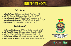 INT VOCAL PEAO MIRIM JUVENIL
