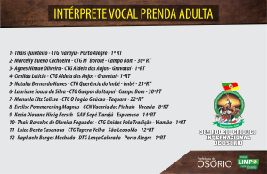 int vocal prenda adulta