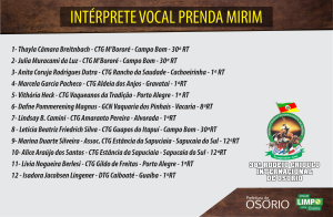 int vocal prenda mirim